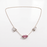 Collier Mme La Marquise Diamant Marquise Rose - Lauredi