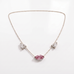 Collier Mme La Marquise Diamant Marquise Rose - Lauredi