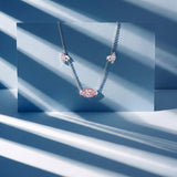 Collier Mme La Marquise Diamant Marquise Rose - Lauredi