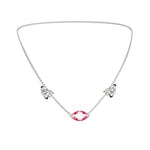 Collier Mme La Marquise Diamant Marquise Rose, Or 18 carats - Lauredi