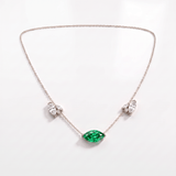 Collier Mme La Marquise Diamant Marquise Vert - Lauredi