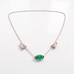 Collier Mme La Marquise Diamant Marquise Vert - Lauredi