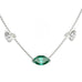 Collier Mme La Marquise en or recyclé 18 carats, diamant de laboratoire taille marquise vert – Lauredi