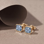 Puces Faubourg 1925 - Diamants Asscher Bleus - Lauredi