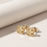 Puces Faubourg 1925 - Diamants Asscher Jaunes - Lauredi