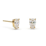 Puces Loop Diamant Poire - Lauredi