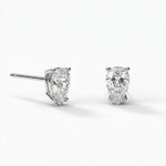 Puces Loop Diamant Poire - Lauredi