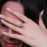 Solitaire Mme La Marquise Diamant Marquise Blanc, Or 18 carats - Lauredi