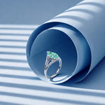 Solitaire Mme La Marquise Diamant Marquise Vert - Lauredi